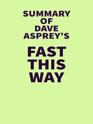 cover image of Summary of Dave Asprey's Fast This Way